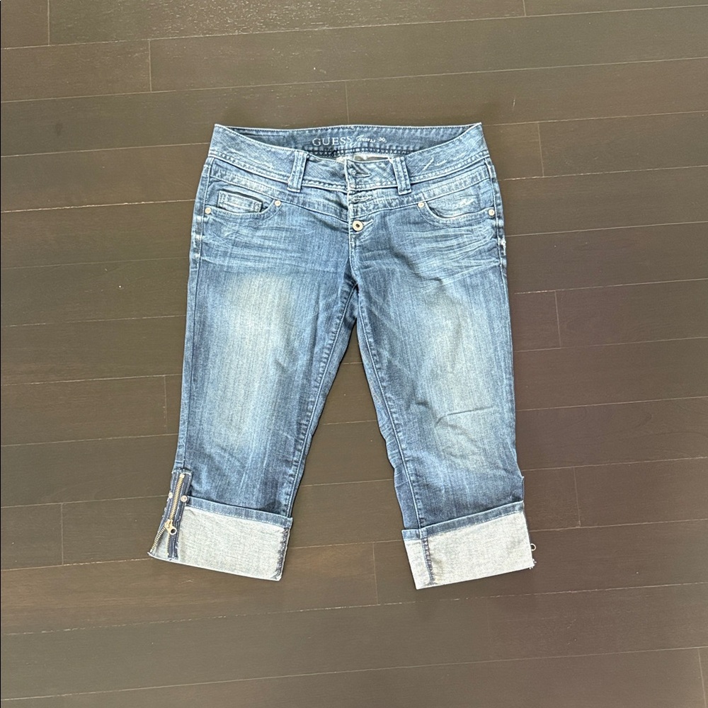 Guess Light Blue Cropped Jeans